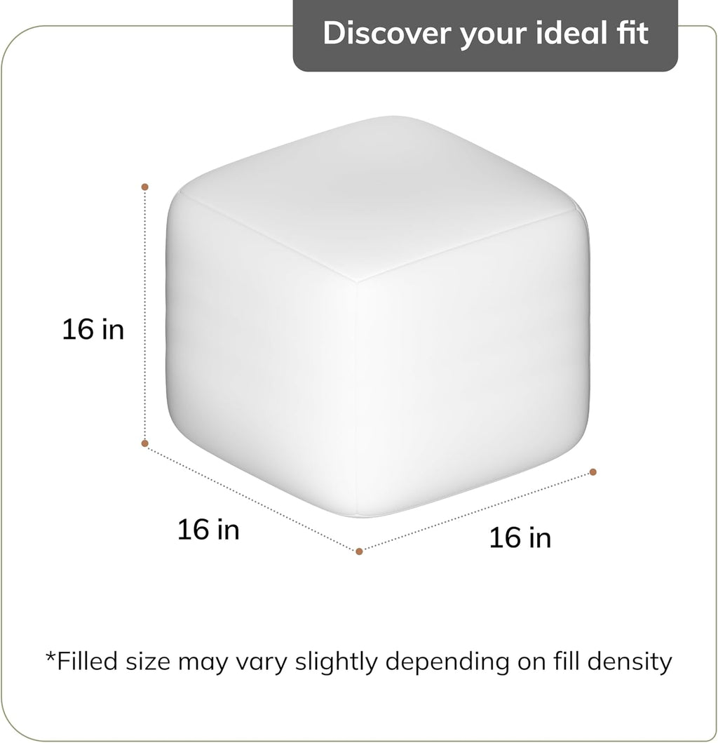 16" Handmade Pouf Ottoman for Living Room