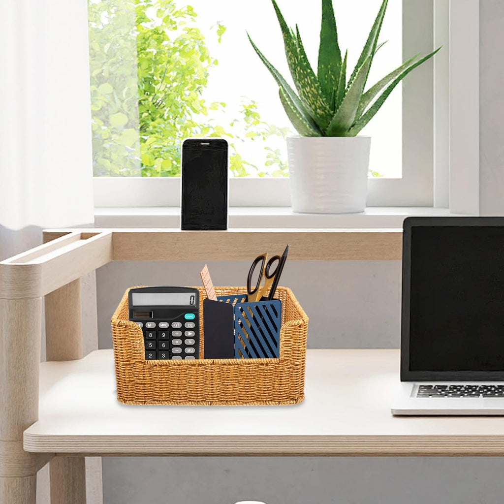 Woven Desk Sundry Storage Basket