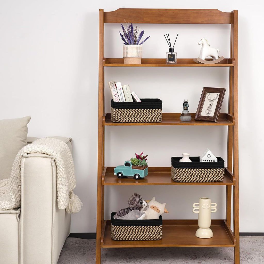3‑Pack Wicker Closet Storage Baskets 11×7×4.5"
