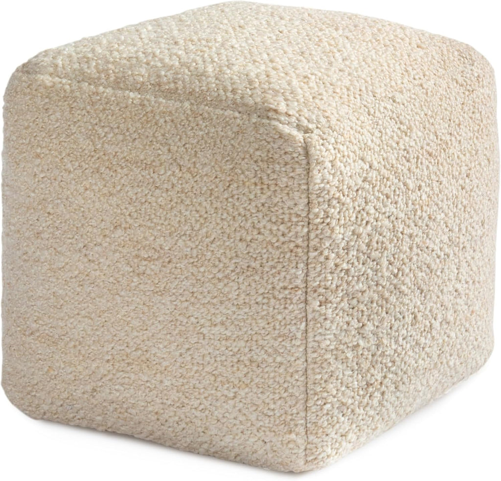 16" Handmade Pouf Ottoman for Living Room