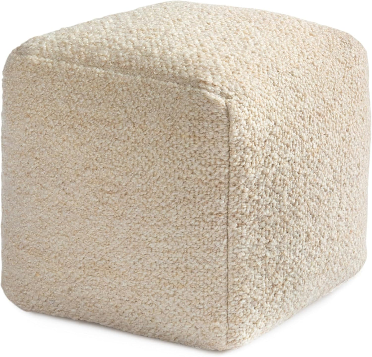16" Handmade Pouf Ottoman for Living Room