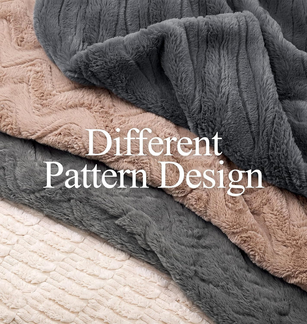 Small Brown Chevron Memory Foam Pouf Ottoman