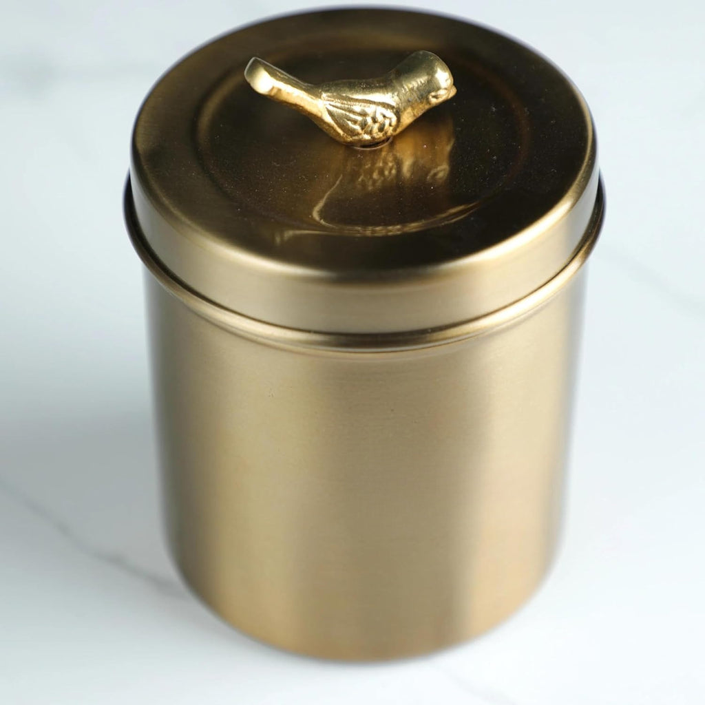 1 Steel Food Storage Canister with Clear Lid