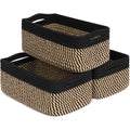 3‑Pack Wicker Closet Storage Baskets 11×7×4.5"